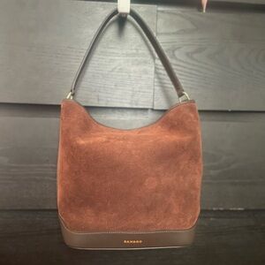 Added pics SANDRO Mahogany Purse and Dust bag NEW **Added Pics**